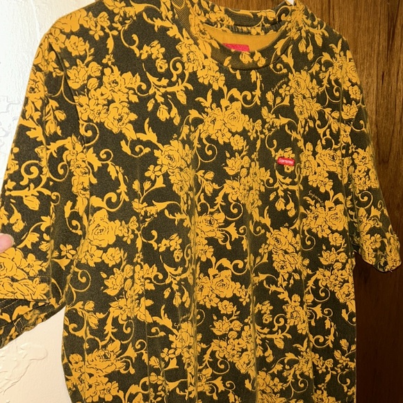SUPREME SMALL BOX LOGO FLORAL T-Shirt SZ MEDIUM MINT - Picture 3 of 5